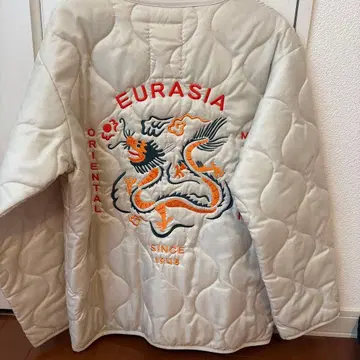 EURASIA 드래곤 자수 퀼팅 자켓