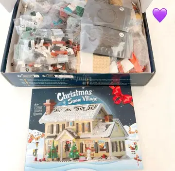 블록 크리스마스ver 조립 블록 세트 선물 트리 미사용품