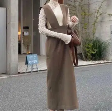 eaphi 에피 하이웨이스트 벨트 점퍼 스커트