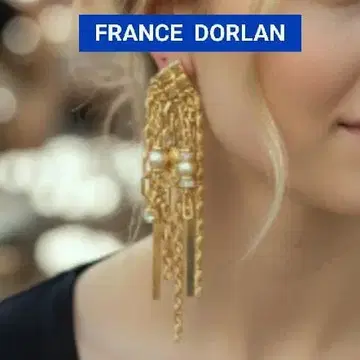 FRANCE DORLAN 골드 프린지 귀찌