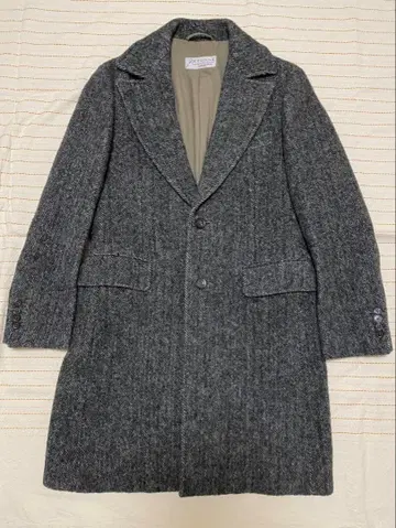 etonne 해리스 트위드 체스터 코트