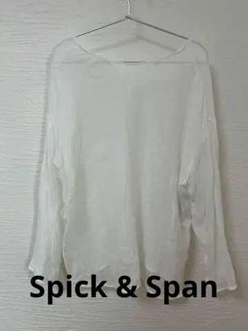 Spick&Span 메쉬 린넨 루즈 풀오버