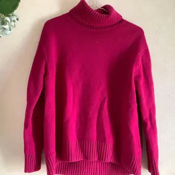 새상품급 UNITED ARROWS 울 캐시미어 여성용 터틀