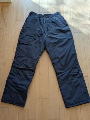 다운 팬츠 블랙 지퍼 사이드 포켓 No.1160