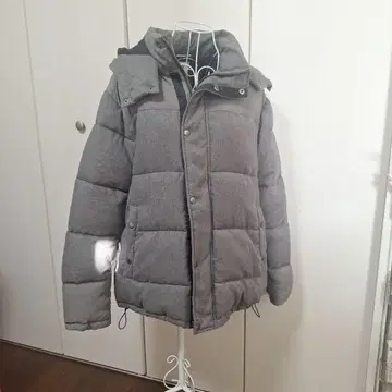 그레이 퀼팅 다운 자켓 이카 XL