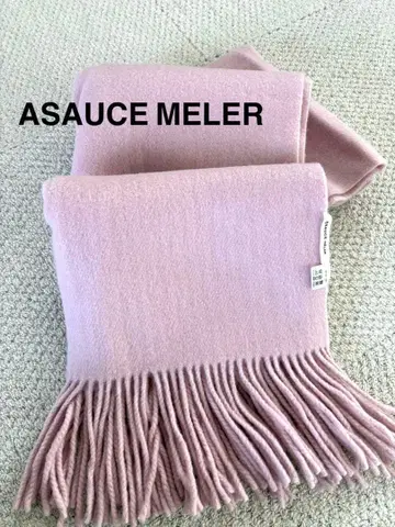새상품급 ASAUCE MELER 아소스메레 대형 스톨 핑크