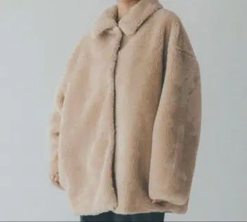 NOMINE 2WAY 인조 모피 블루종