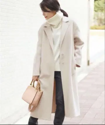 Spick&Span 스픽 앤 스팬 더블 페이스 코트 38 아이보리