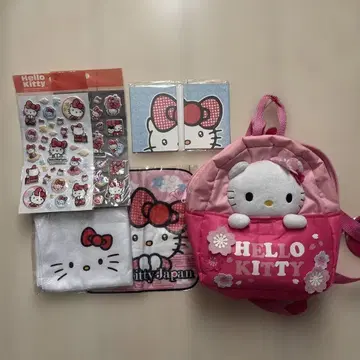 산리오 헬로키티 백팩 씰 메모장 타월 세트 판매