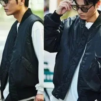 새상품 FREAK'S STORE 나일론 MA-1 2WAY 베스트 자켓