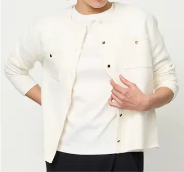 소주 시카노코 니트 가디건 화이트 M