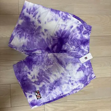 FILA BE:FIRST 콜라보 하프 팬츠 퍼플 타이다이 새상품