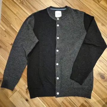 [ 새상품급 ] STILL BY HAND 크루넥 가디건 바이컬러
