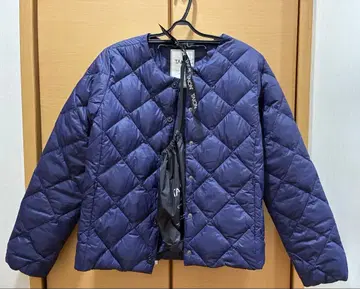 TAION 시티 크루넥 다운 자켓 M 네이비