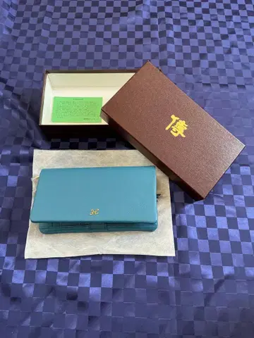 [ 미사용 새상품 ] 덴하마노 장지갑 페리체 스카이블루