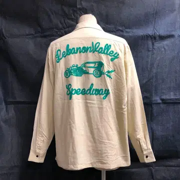 HOUSTON 휴스턴 긴팔 볼링 셔츠 자수 카 클럽 모터 계열