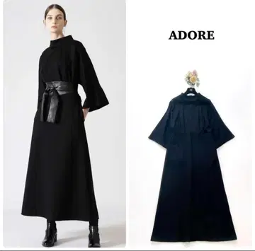 ADORE 블랙 롱 원피스