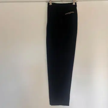 레오나르 스포츠 골드 버튼 테이퍼드 팬츠 ( L ) 블랙 슬랙스 일본제