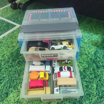 파킨스 미니카 세트 24대 수납 케이스 포함