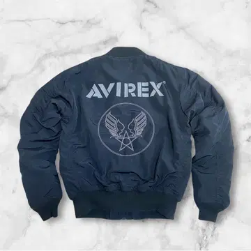 AVIREX 블랙 MA-1 플라이트 자켓 블랙