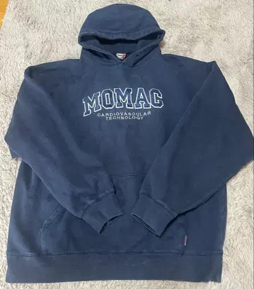 MOMAC 네이비 후드티 L 사이즈
