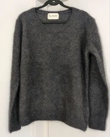 새상품급 Ray BEAMS 레이빔즈 모헤어 니트 클리닝 완료 그레이