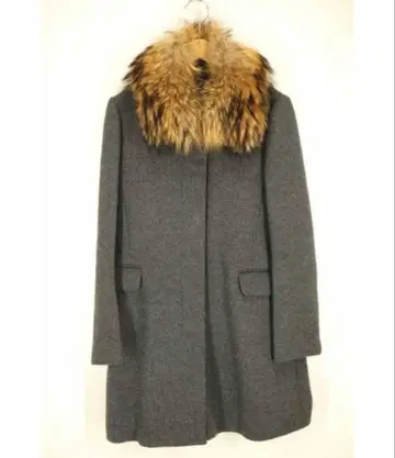 뷰티앤유스 유나이티드 애로우즈 멜톤 퍼 턱 미들 코트