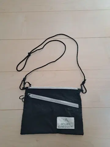 GREGORY 블랙 숄더백