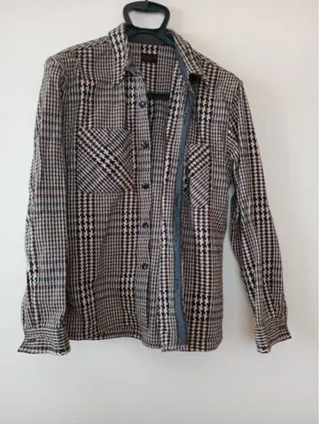 R.J.B 체크 무늬 긴팔 셔츠 40