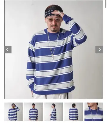 NASTOYS 나스트이즈/border crew neck L/S knit