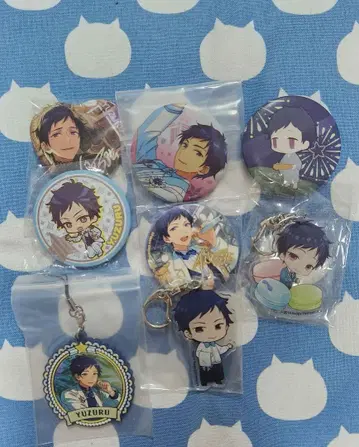 앙스타 후시미 유즈루 캔뱃지 아크링 키링 애니카페 하트캔