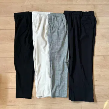 글로벌 워크 우츠쿠 실루엣 팬츠 S 4개 세트