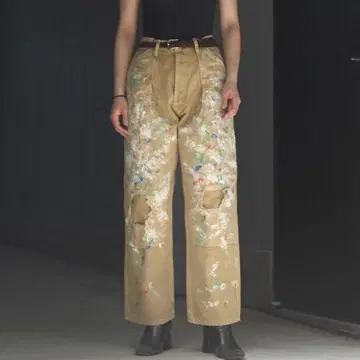 HERILL Splash Painter Pants 베이지 사이즈 2