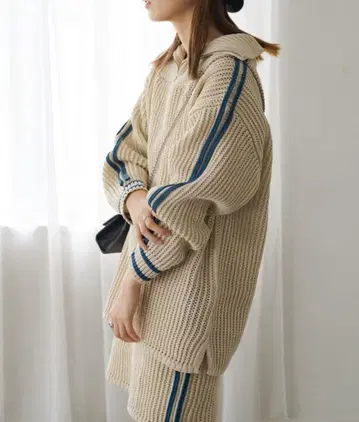 Kastane 라인 니트 풀오버 카스타네