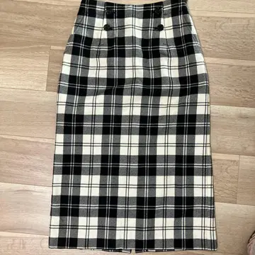 SHIPS 타이트 스커트 38 체크 무늬