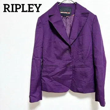 RIPLEY 보라색 테일러드 자켓 [ 42 L 상당 ] 스트라이프 자켓