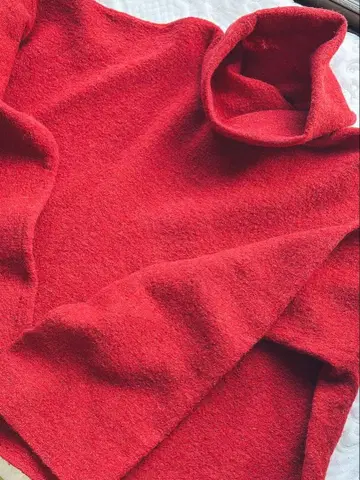 45r 플로트 울 융모 터틀 니트