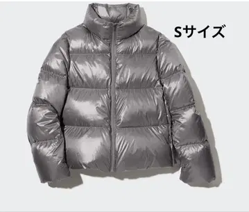 유니클로 울트라 라이트 다운 샤이니 볼륨 자켓 S 그레이