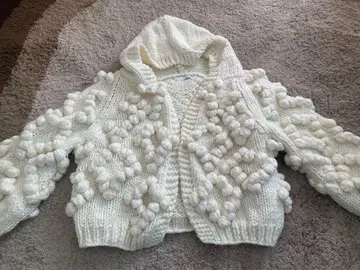 오블리 obli 폼폼 니트 가디건