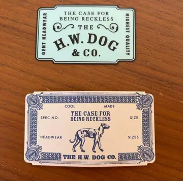 THE H.W. DOG & CO. 종이 택 & 스티커