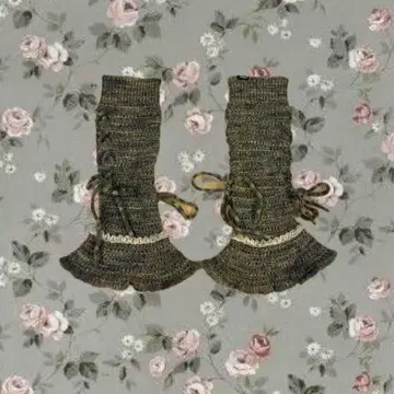 모리걸/그런지 minga london 니트 레그 워머