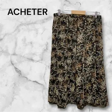 아셰트 플레어 실루엣 스커트 허리밴딩 레이스 LL 사이즈