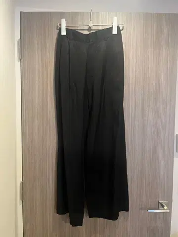 블랙 와이드 팬츠 F 사이즈