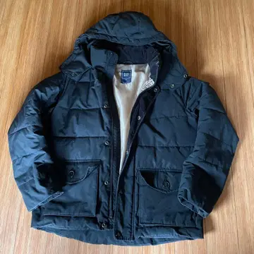 GAP 후드 부착 다운 자켓 XS 블랙