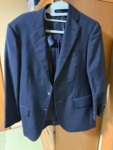 네이비 비즈니스 자켓 싱글 브레스