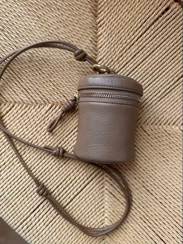 숄더백 브라운 미니 토프
