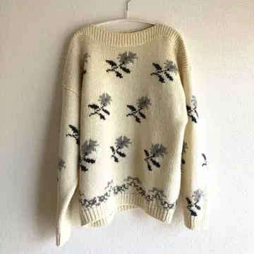 oz vintage 꽃무늬 니트 스웨터 빈티지