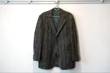 그레이 스트라이프 테일러드 자켓