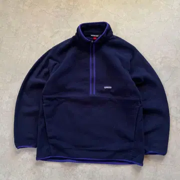 90s 파타고니아 하프 지퍼 플리스 네이비