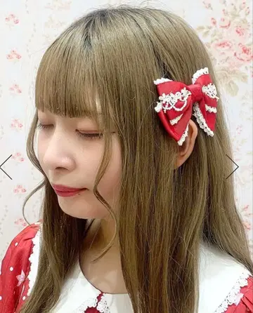 axes femme Chalmiere 리본 클립 세트 (와인)